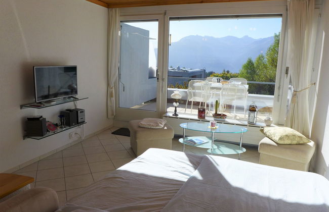 Apartamento de 1 quarto em Crans-Montana com piscina e sauna - Foto 15