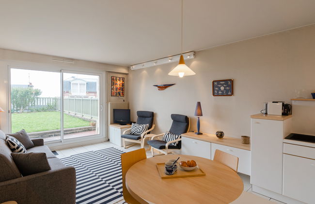Apartamento de 1 quarto em Trouville-sur-Mer com jardim e terraço - Foto 1