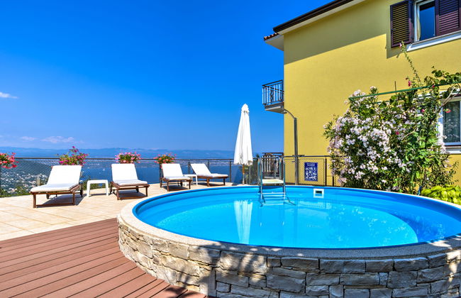 Apartamento de 3 quartos em Lovran com piscina e jardim - Foto 38