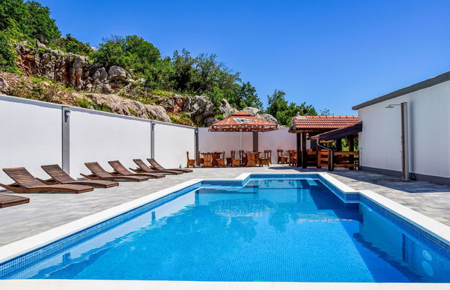 Appartamento con 3 camere da letto a Karlobag con piscina e terrazza - Foto 13