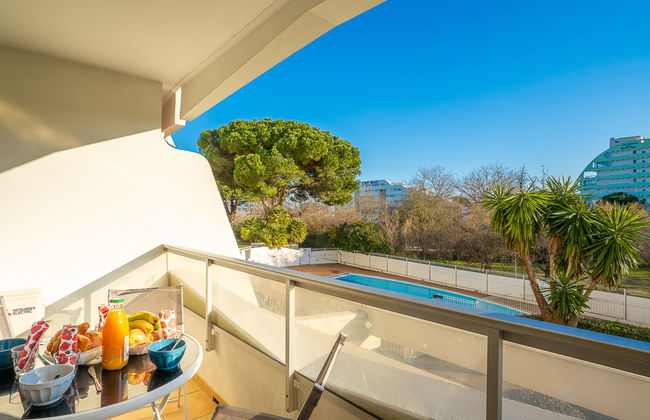 Apartamento de 1 quarto em La Grande-Motte com piscina e terraço - Foto 2