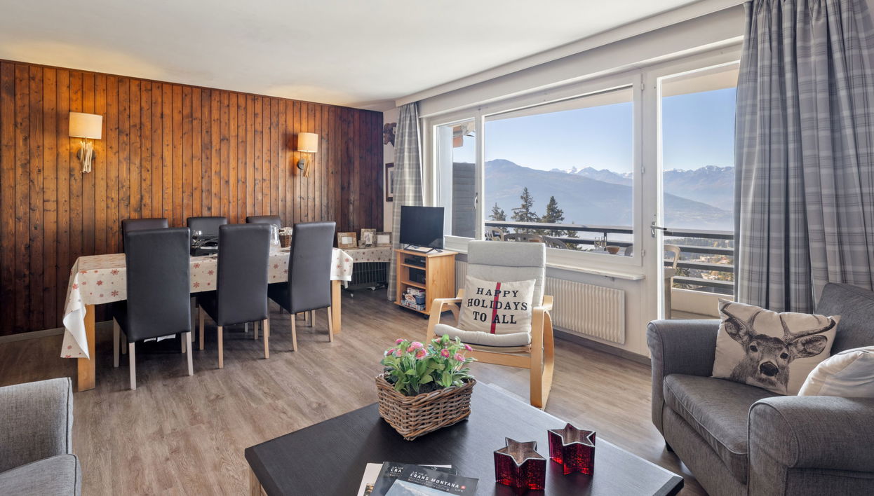 Apartment mit 4 Schlafzimmern in Crans-Montana mit schwimmbad und garten - Foto 1