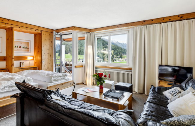 Apartamento de 2 quartos em Davos com piscina e sauna - Foto 1