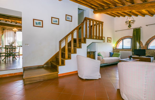Casa de 3 quartos em Laterina Pergine Valdarno com piscina privada e jardim - Foto 18