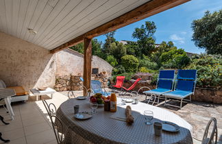 Foto 2 - Casa de 1 habitación en Porto-Vecchio con terraza y vistas al mar