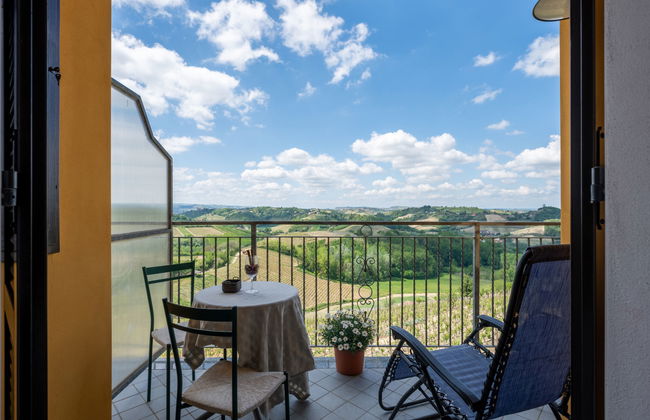 Apartamento de 1 quarto em Vinchio com piscina e jardim - Foto 7