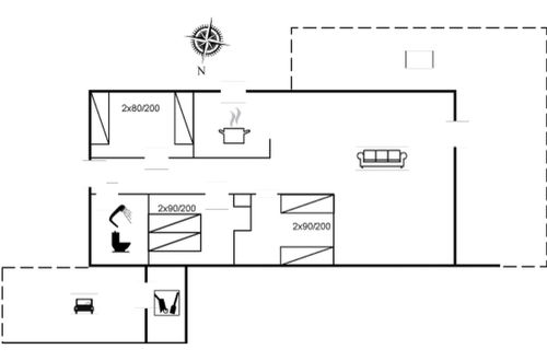 Foto 20 - Casa con 3 camere da letto a Rindby Strand