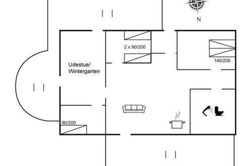 Foto 2 - Casa de 3 quartos em Rømø com terraço