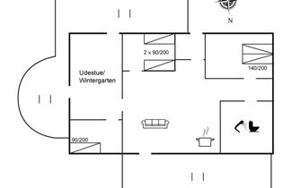 Foto 2 - Casa de 3 quartos em Rømø com terraço