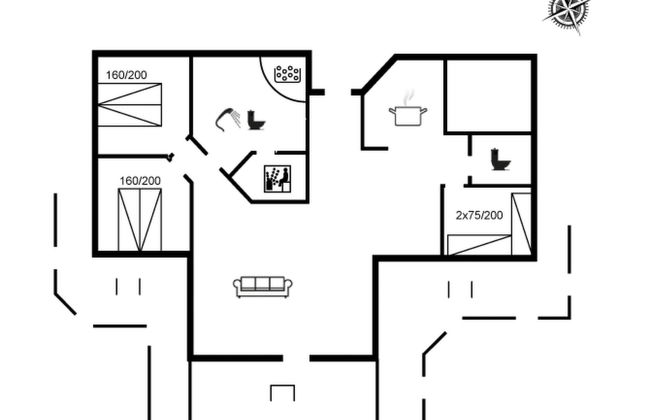 Casa con 3 camere da letto a Tarm con terrazza e sauna - Foto 2