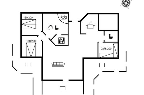 Photo 2 - Maison de 3 chambres à Tarm avec terrasse et sauna