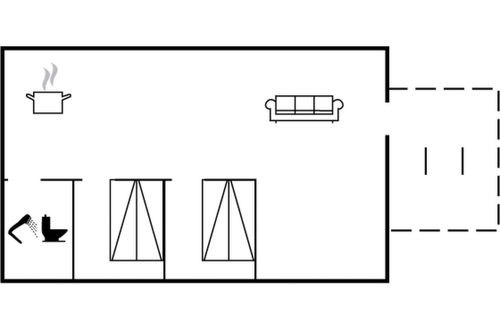 Foto 14 - Apartamento de 2 quartos em Hjørring com terraço
