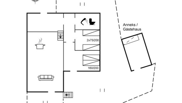 Casa de 2 quartos em Rønde com terraço - Foto 2
