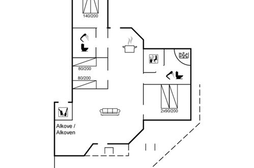 Foto 32 - Casa con 3 camere da letto a Tarm con terrazza e sauna