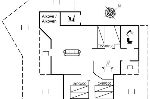 Foto 2 - Casa de 3 quartos em Otterup com terraço