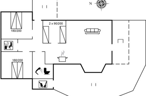 Foto 2 - Casa de 3 quartos em Sæby com sauna