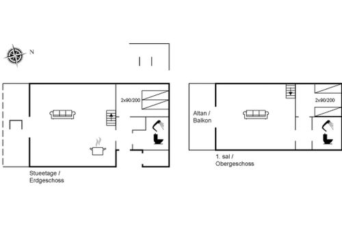 Foto 2 - Casa de 2 quartos em Saltum com terraço