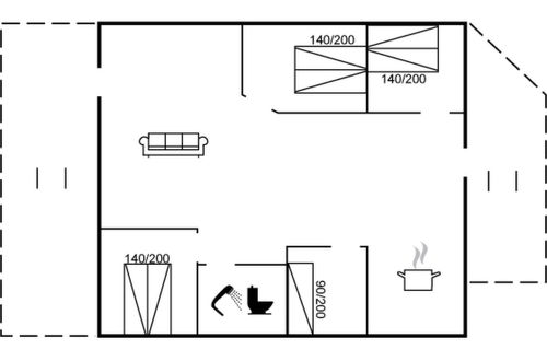 Foto 14 - Casa con 4 camere da letto a Hals con terrazza