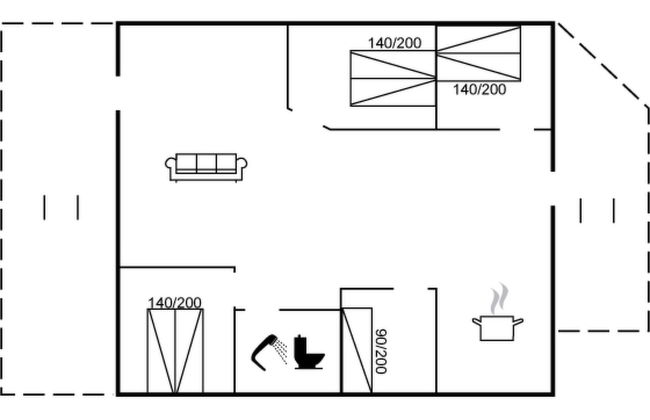 Casa de 4 quartos em Hals com terraço - Foto 14