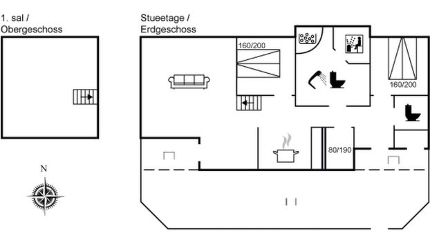 Casa de 3 quartos em Lønstrup com terraço e sauna - Foto 2
