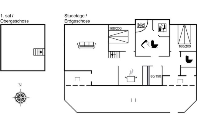 Casa de 3 quartos em Lønstrup com terraço e sauna - Foto 2