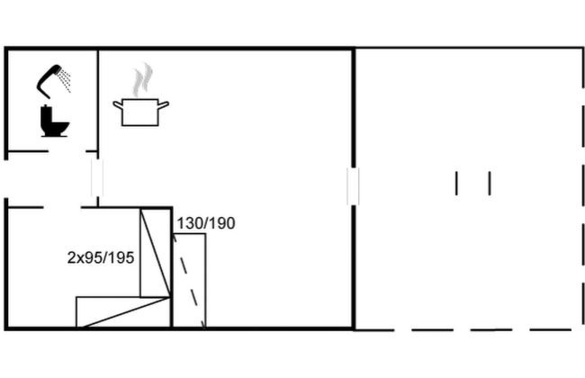 Apartamento de 1 quarto em Vesløs com terraço - Foto 2