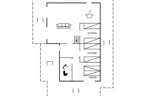 Photo 2 - Maison de 3 chambres à Knebel avec terrasse et bain à remous