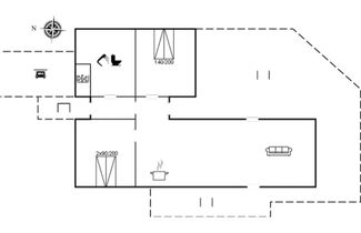 Foto 2 - Casa de 2 quartos em Løkken com terraço