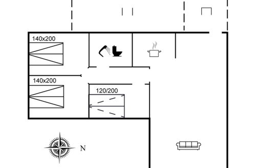 Foto 2 - Casa de 3 quartos em Løkken com terraço