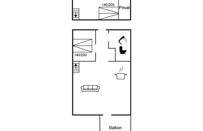 Apartamento de 1 quarto em Løkken com piscina e terraço - Foto 20