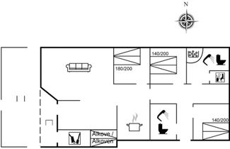 Foto 2 - Casa de 3 quartos em Væggerløse com terraço e sauna