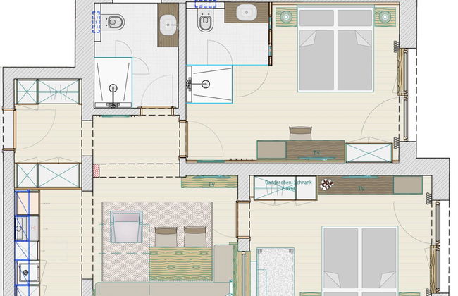 Apartment mit 3 Schlafzimmern in Reith bei Kitzbühel mit garten und sauna - Foto 12