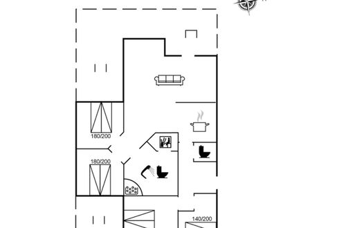 Foto 2 - Casa de 4 quartos em Rømø com terraço e sauna