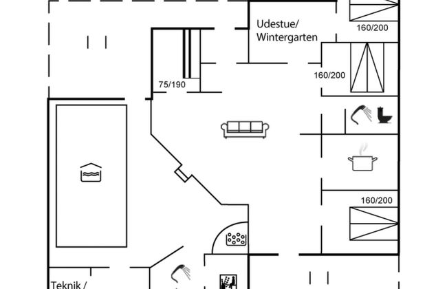 Casa de 4 quartos em Hvide Sande com piscina privada e terraço - Foto 2