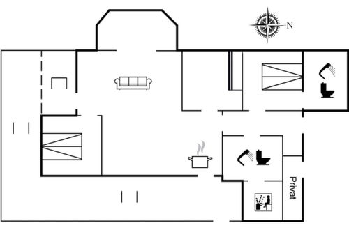 Foto 2 - Casa de 3 quartos em Klitmøller com terraço e sauna
