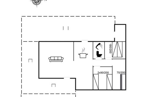 Foto 12 - Haus mit 2 Schlafzimmern in Vejers Strand mit terrasse