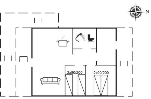 Foto 2 - Casa de 2 quartos em Hvide Sande com terraço e sauna