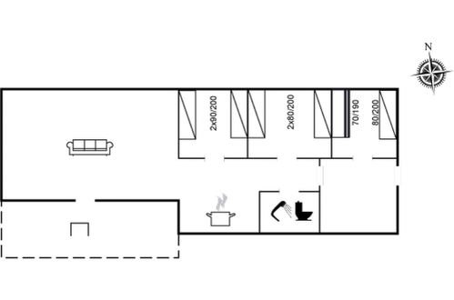 Foto 36 - Casa de 3 habitaciones en Vejers Strand