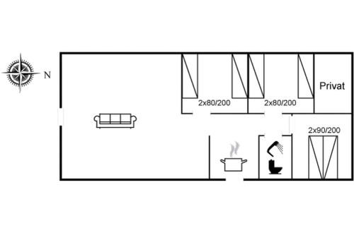 Foto 2 - Casa de 3 quartos em Rømø com terraço