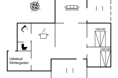 Foto 2 - Casa de 2 quartos em Klitmøller com terraço