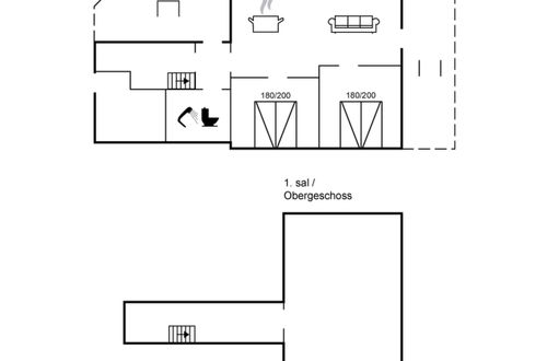 Foto 2 - Casa de 2 quartos em Hvide Sande com terraço