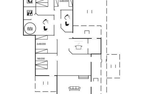 Photo 2 - Maison de 4 chambres à Saltum avec terrasse et sauna