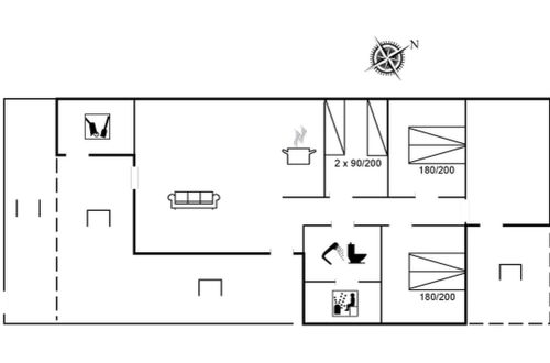 Photo 2 - 3 bedroom House in Vejers Strand with terrace and sauna
