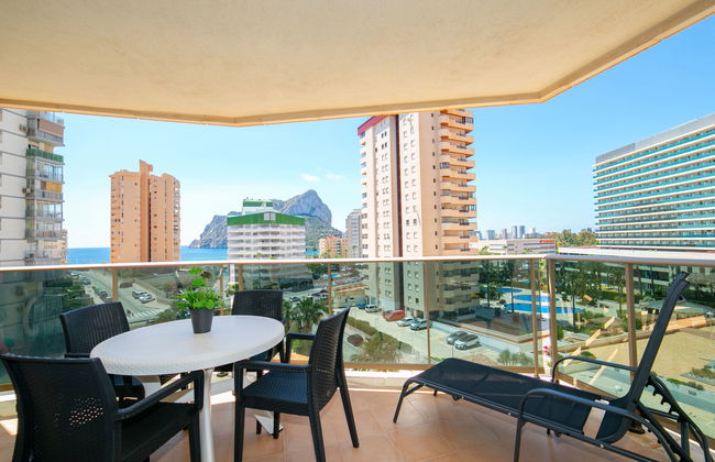 Appartamento con 2 camere da letto a Calp con piscina e terrazza - Foto 2