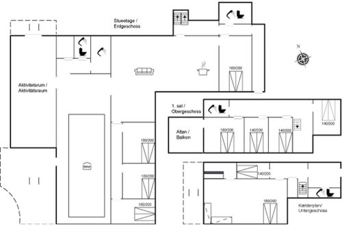 Foto 30 - Casa de 11 quartos em Hadsund com piscina privada e terraço