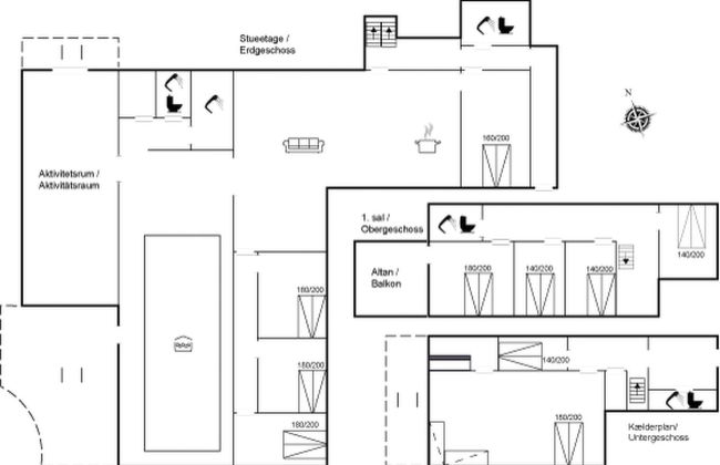 Casa de 11 quartos em Hadsund com piscina privada e terraço - Foto 2