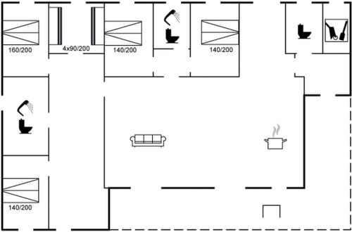 Photo 2 - Maison de 5 chambres à Knebel avec terrasse et sauna