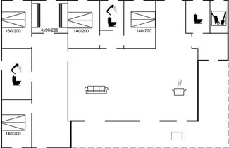 Photo 2 - Maison de 5 chambres à Knebel avec terrasse et sauna