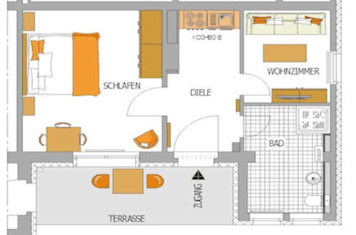 Foto 26 - Apartment mit 1 Schlafzimmer in Koserow mit garten und blick aufs meer