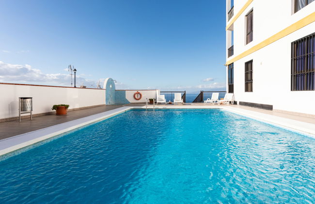 Apartamento de 1 quarto em Santiago del Teide com piscina e terraço - Foto 1